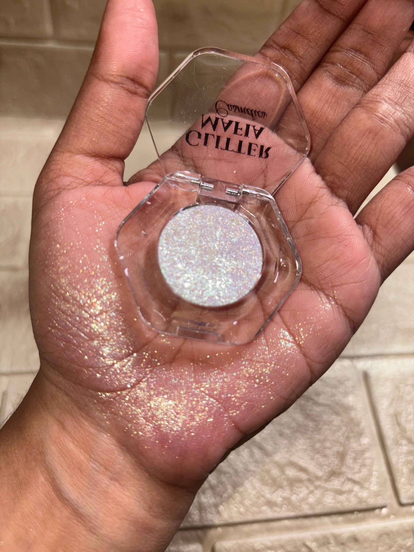 Jasmine – Iridescent White Gold Glitter | Chromatic Crush Collection by Glitter Mafia | High Shine Multi-Chrome Eye Glitter
