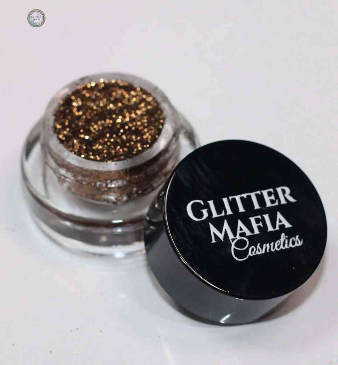 Cappuccino Pressed Glitter mini pot by Glitter Mafia Cosmetics with sparkling brown shimmer