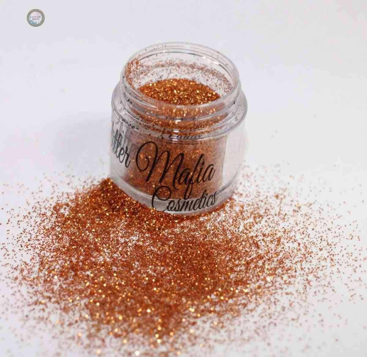 Glitter Mafia Marigold loose glitter eyeshadow with vibrant golden shimmer