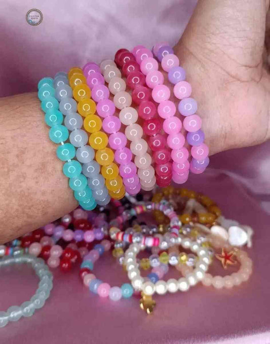 Set of 8 Multicolor Bracelet - Glitter Mafia